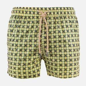 Fefé COSTUME STAMPA VIETRI GIALLO/BLU Sz M in mint condition lightweight shorts